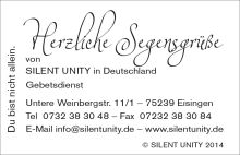 Rückseite / Du bist nicht allein